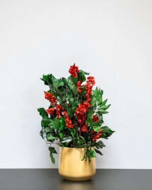 Eksklusiv Konserveret Ivy Ruberia Rød – Vedligeholdelsesfri Plante (60 cm) - Billede 4