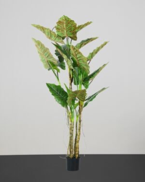 Eksklusivt Kunstig Colocasia Træ i Potte – Naturtro & Storslået (150/200 cm) - Billede 6