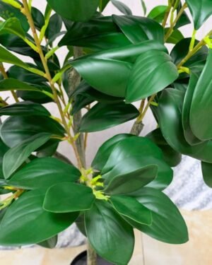 Eksklusivt Kunstigt Ficus Træ i Potte – Naturtro & Frodigt (120/150 cm) - Billede 3