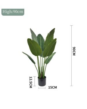 Kunstig Strelitzia (Paradisfugleplante) – Naturtro & Vedligeholdelsesfri (90/160 cm) - Billede 5