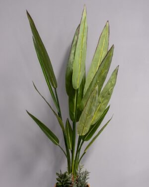Eksklusiv Kunstig Heliconia i Melaminpotte – Naturtro Design (90 cm) - Billede 5